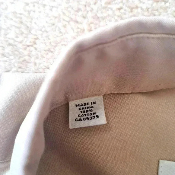 Joseph & Feiss Mens Dress Shirt Tan Beige 16.5 34/35 Long Sleeve Button Up Shirt - Picture 6 of 8